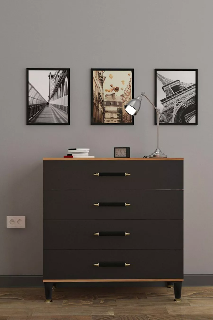 Commode Mélodie Anthracite