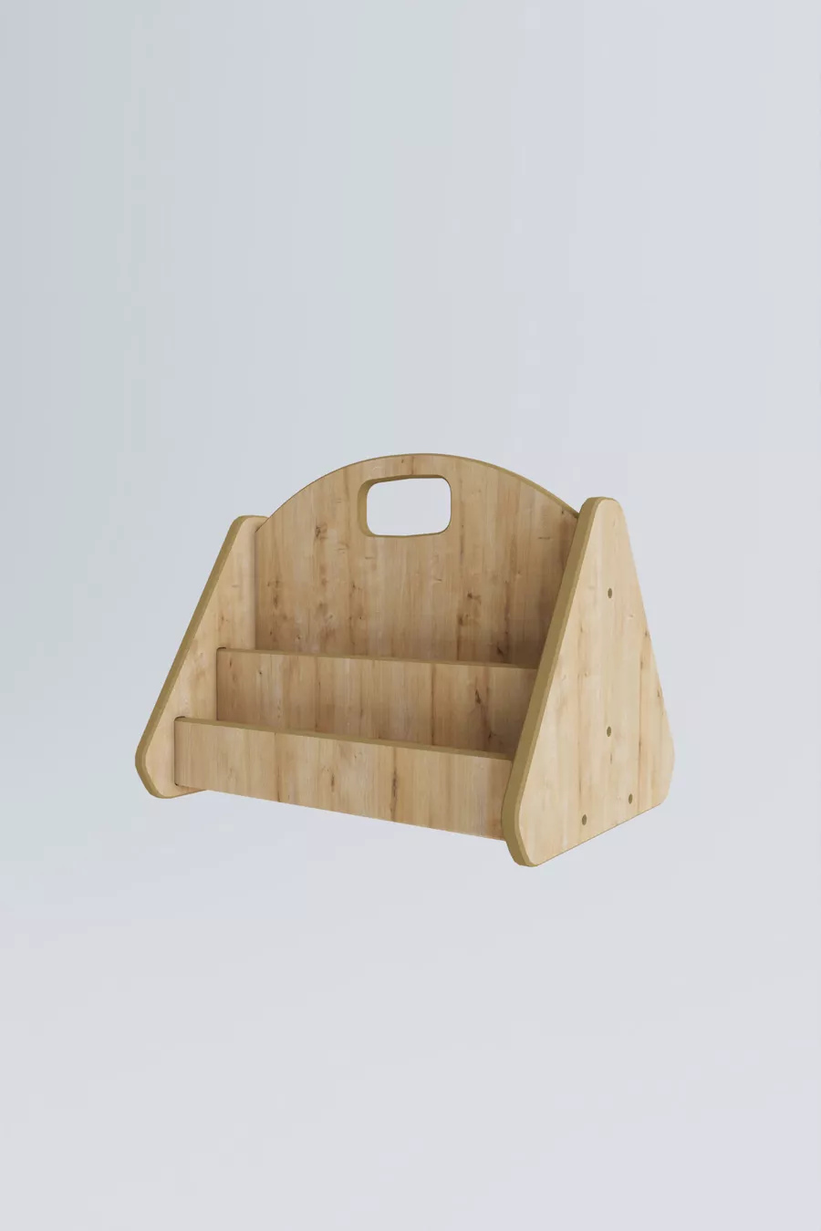 Bibliothèque Montessori en MDF pour enfants - Chêne Saphir