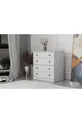Commode blanche à quatre tiroirs sans lattes