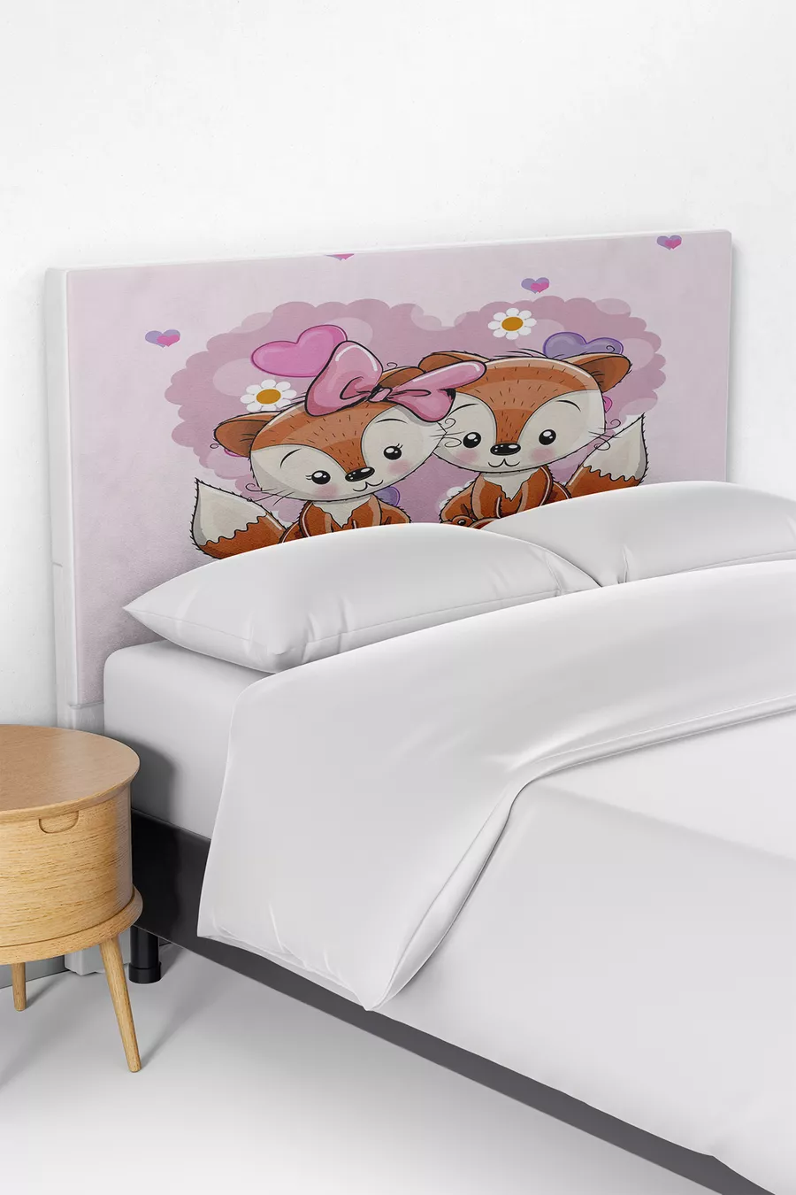 Housse de tête de lit pour enfant avec motif d'animaux mignons