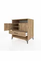 Commode Kronos 3 étagères 1 tiroir 2 portes Pin-Pin