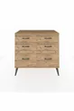 Commode Hyperion 6 tiroirs Pierre de lune-Sapin