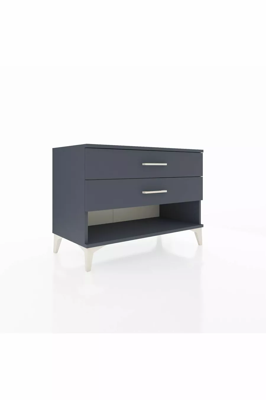 Commode Hyperion 2 tiroirs Anthracite-Anthracite