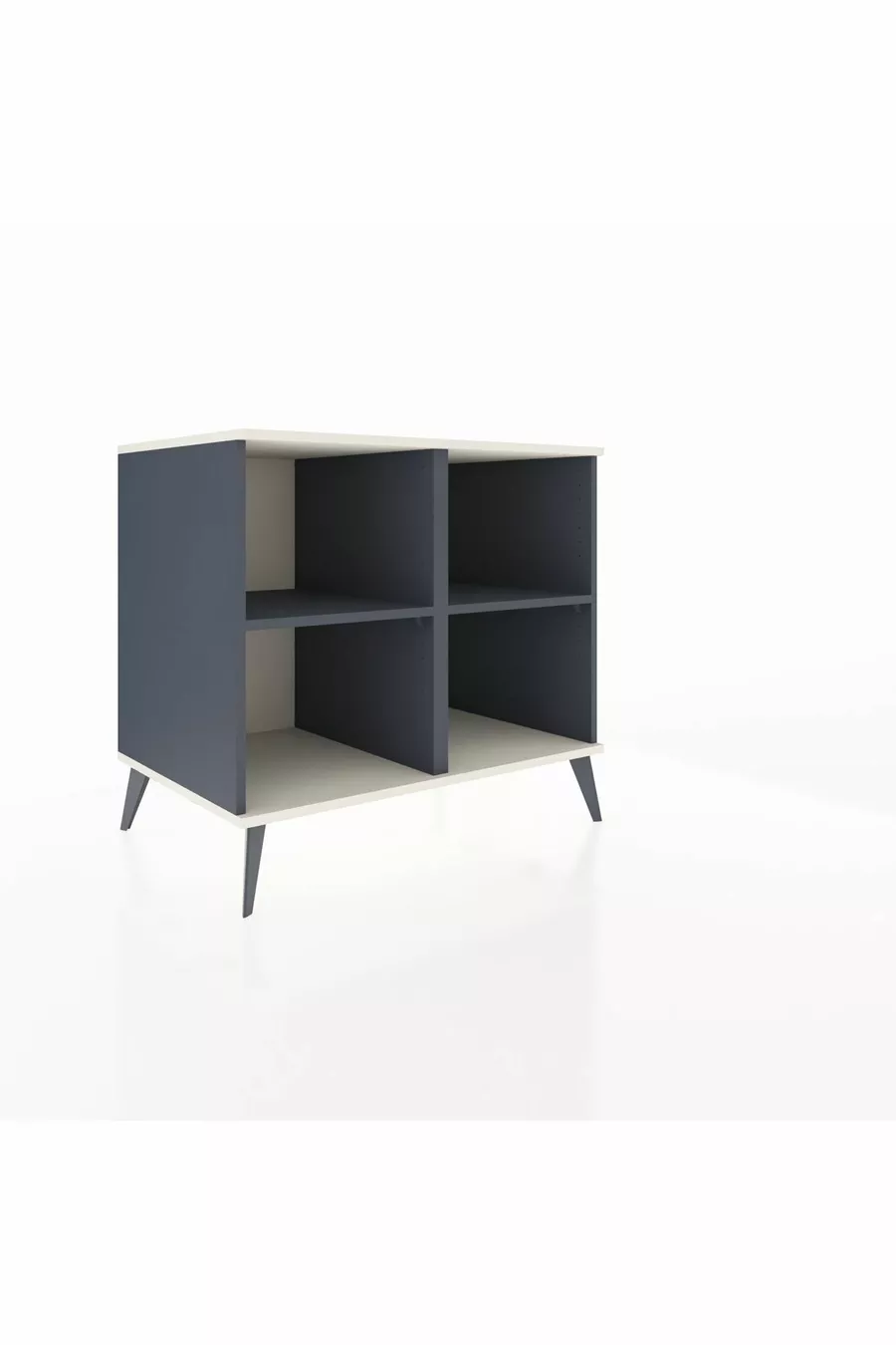 Commode Kronos 2 étagères Anthracite-Gris pierre/Anthracite