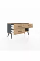 Commode Arges 3 tiroirs Anthracite-Sapin