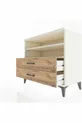 Commode Hyperion 2 étagères 2 tiroirs Pierre de lune-Pin
