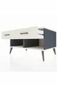 Commode Kronos 2 tiroirs Anthracite-Pierre d'ardoise