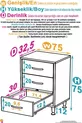 SÖKE, Armoire de salle de bain multifonctions à 3 tiroirs sur pied (différentes options de largeur)