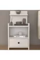 Table de chevet moderne à tiroirs avec étagères % MDF