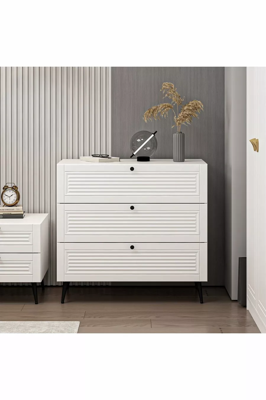 Commode Kale Pandor Blanc/Blanc