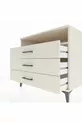 Commode Kronos à une étagère et 3 tiroirs en pierre de lune