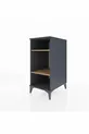 Chevet Kronos 2 étagères Anthracite-Bois de pin