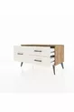 Commode Hyperion 3 tiroirs Pin-Pin/Marbre