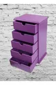 Hobi ERDL Commode Boîte à Bijoux et Maquillage 5 Tiroirs Peinture Brillante VIOLET Fait Main