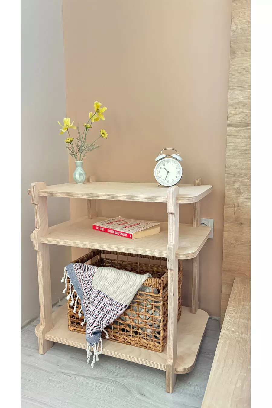 Étagère polyvalente avec table de chevet Ligna Flow Duo