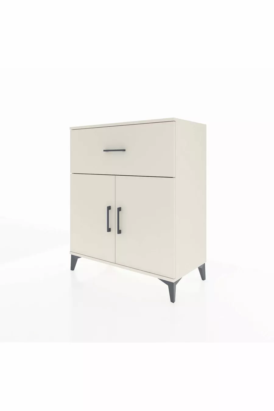 Commode Hyperion à une étagère et un tiroir avec 2 portes Ambre-Désert