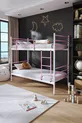 Lit superposé Trend compatible matelas Rose clair Métal démontable