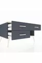 Commode Kronos 3 tiroirs Anthracite-Pierre de lune/Anthracite