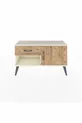 Commode Arges à une étagère, un tiroir et une porte en pierre d'onyx-pin