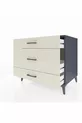 Commode Kronos 3 tiroirs Anthracite-Pierre de lune
