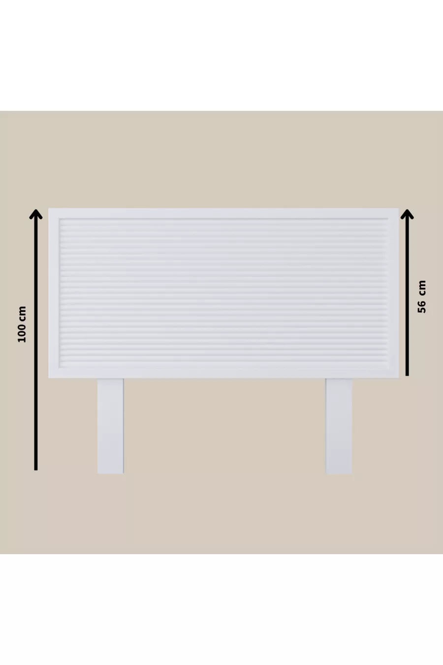 Tête de lit en bois blanc modèle marbré (HORIZONTAL)