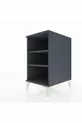 Chevet Kronos à 2 étagères Anthracite-Anthracite