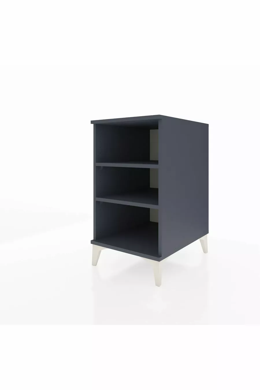 Chevet Kronos à 2 étagères Anthracite-Anthracite