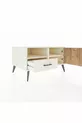 Commode Kronos avec 2 étagères, 1 tiroir et 1 porte, couleur Pierre de lune/Pin