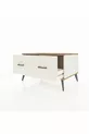 Commode Kronos 2 tiroirs Pierre de Lune-Pin/Pierre de Lune