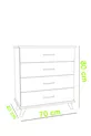 Commode de luxe à 4 tiroirs