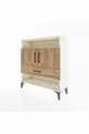 Commode Arges 3 étagères 1 tiroir 2 portes Pierre de lune-Épicéa