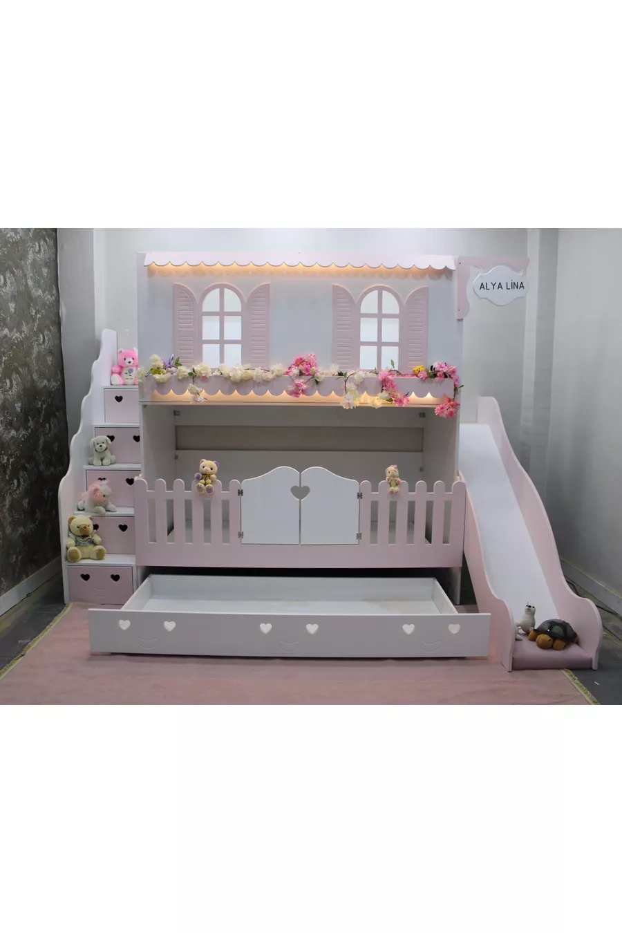 LIT SUPERPOSÉ POUR ENFANT AVEC TOBOGGAN ALAÇATI