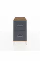 Chevet Kronos 2 tiroirs Pin-Anthracite
