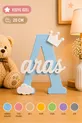 Plaque en plastique personnalisée avec prénom de  cm / pour chambre de bébé et d'enfant