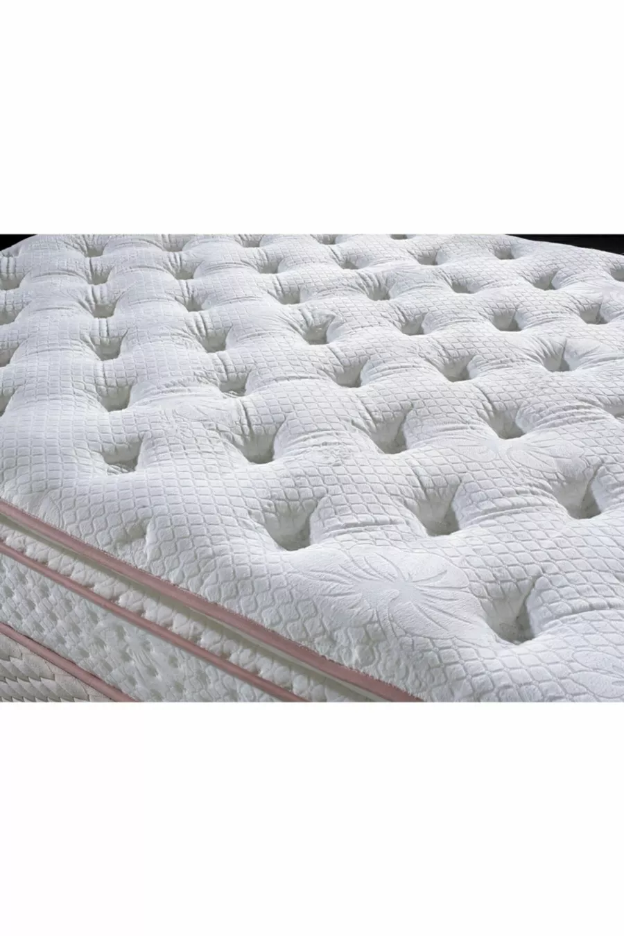 Matelas à ressorts ultra orthopédique avec rembourrage et soutien lombaire et dorsal en peluche, tissu en plumes de lapin ( cm)