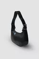 Sac à bandoulière en cuir verni noir