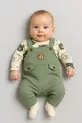 Grenouillère pour bébé garçon avec broderie d'ours, ensemble de 3 pièces – Body, grenouillère et chaussettes | Vêtements pour bébé de 3, 6, 9 mois