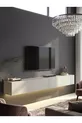 Meuble TV avec LED & Unité, Unité TV Murale Sable  cm | Homeros