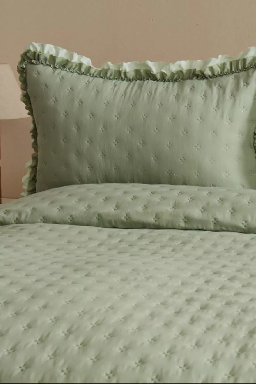 Ensemble de couverture de lit double Viona Sauge