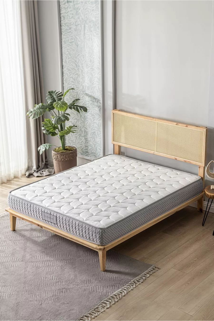Matelas entièrement orthopédique Natural Soft avec plume d'oiseau et mousse,  cm (±1 cm)