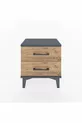 Chevet Arges 2 tiroirs Anthracite-Pin