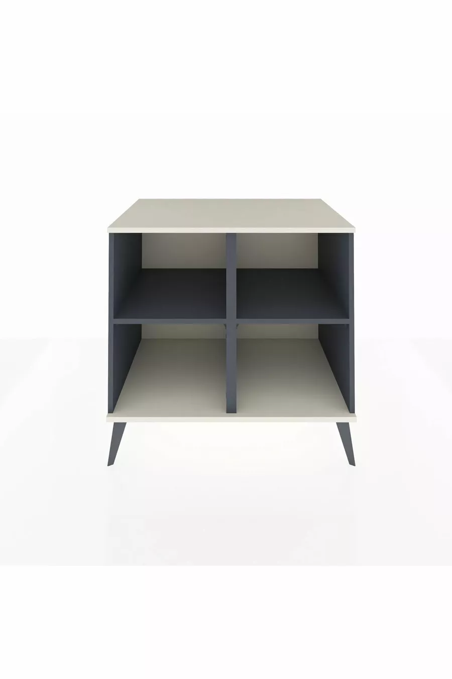 Commode Kronos 2 étagères Anthracite-Gris pierre/Anthracite