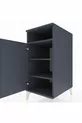Table de chevet Kronos à 3 étagères avec 1 porte Anthracite-Anthracite