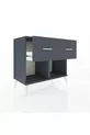 Commode Hyperion 2 tiroirs Anthracite-Anthracite