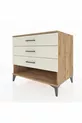 Commode Kronos à 3 tiroirs Pin-Pierre d'Agate
