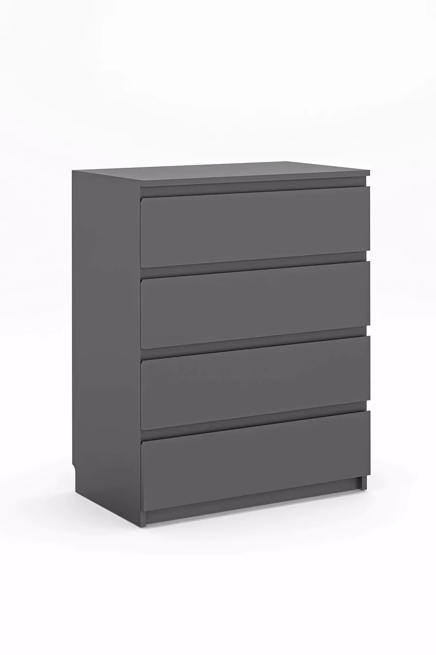 Commode Derinkuyu à 4 tiroirs pour chambre à coucher, chambre de bébé, chambre d'adolescent, anthracite