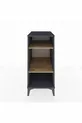 Chevet Kronos 2 étagères Anthracite-Bois de pin