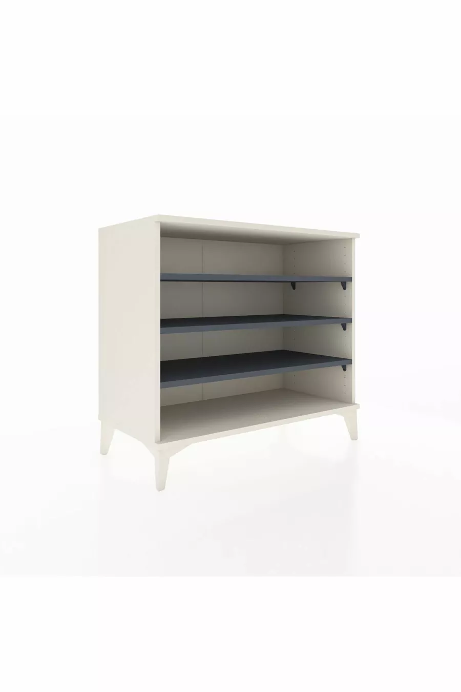 Commode Hyperion 3 étagères Pierre de lune-Anthracite