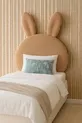 Tête de lit, peluche marron clair, tête de lit pour lit simple, tête de lit en peluche de lapin