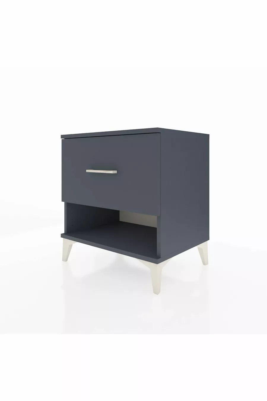 Table de chevet Hyperion à un tiroir Anthracite-Anthracite